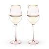Rose Crystal White Wine Glass Set by TwineÂ®