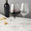 Raye Crystal Angled Burgundy Glasses Viski