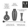 4 Piece Gunmetal Mixologist Barware Set by ViskiÂ®