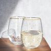 Starlight Stemless Wine Glasses TwineÂ® (Set of 2)