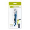 Truetap: Double-Hinged Waiter's Corkscrew in Metallic Blue