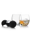 4 Piece Glacier Rocks Glass and Ice Mold Set ViskiÂ®