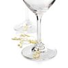 Gold Plated Wine Charms by Viski