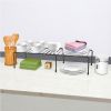 Expandable Kitchen Counter Metal Stackable Cabinet Shelf Bathroom Organizer Rack Holder