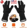 BBQ Gloves 1472°F Heat Resistant Grill Gloves Anti-slip Carbon Fiber BBQ Gloves Oven Gloves Mitts For Barbecue Cooking Baking Welding Cutting