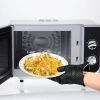 BBQ Gloves 446℉Heat Resistant BBQ Grill Gloves with Meat Claws Silicone Non-Slip Pot Holder Waterproof Oven Mitt for Roasts BBQ Cooking Baking