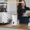 Electric Milk Frother Steamer 4 in 1 Multifunctional Hot Cold Milk Foam Maker Temperature Control Automatic Quiet Milk Warmer Latte Cappuccinos Diamon