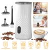 Electric Milk Frother Steamer 4 in 1 Multifunctional Hot Cold Milk Foam Maker Temperature Control Automatic Quiet Milk Warmer Latte Cappuccinos Diamon