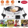 1000W Electric Single Burner Portable Heating Hot Plate Stove Countertop RV Hotplate with 5 Temperature Adjustments Portable Handles