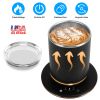 Auto Stirring Coffee Mug with Lid Temperature Control Self-Heating Automatic Magnetic Mixing Mug with 3 Heat Settings Auto-Off Function For Coffee Tea