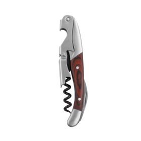 Wooden Double Hinged Corkscrew by Twine (Color: Wood)